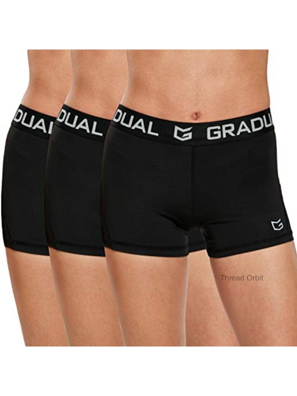 Women's Spandex Compression Volleyball Shorts 3"/7" High Waist